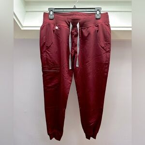 Burgundy FIGS Zamora joggers